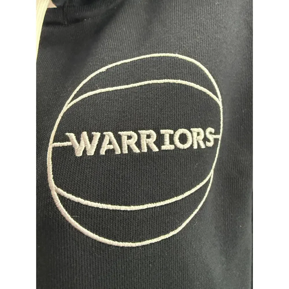 Nike Full Zip Warriors Basketball Hoodie Embordered Mens Small